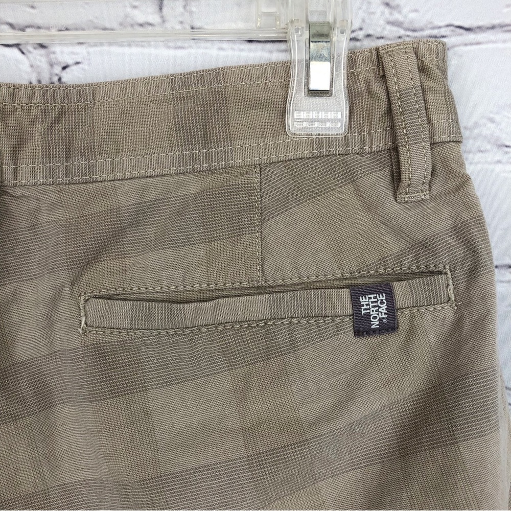 The North Face Alderson Plaid Shorts Dune Beige Sz 32 - Picture 7 of 12